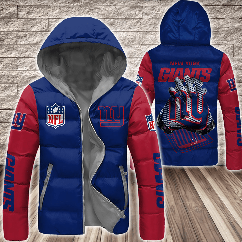 New-York-Giants-NFL-3D-Custom-Name-Down-Filled-Coat-DFC075 New York Giants NFL 3D Custom Name Down Filled Coat DFC075
