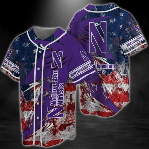 Northwestern Wildcats NCAA Baseball Jersey BJ2440