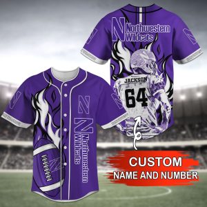 Northwestern Wildcats NCAA Baseball Jersey Personalized 2023 BJ2459