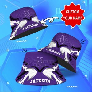 Northwestern Wildcats NCAA Bucket Hat Personalized SBH286
