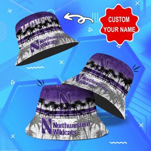 Northwestern Wildcats NCAA Bucket Hat Personalized SBH308