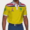 Norwich City Polo Shirt Golf Shirt 3D PLS1899