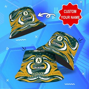 Oakland Athletics MLB Bucket Hat Personalized SBH032