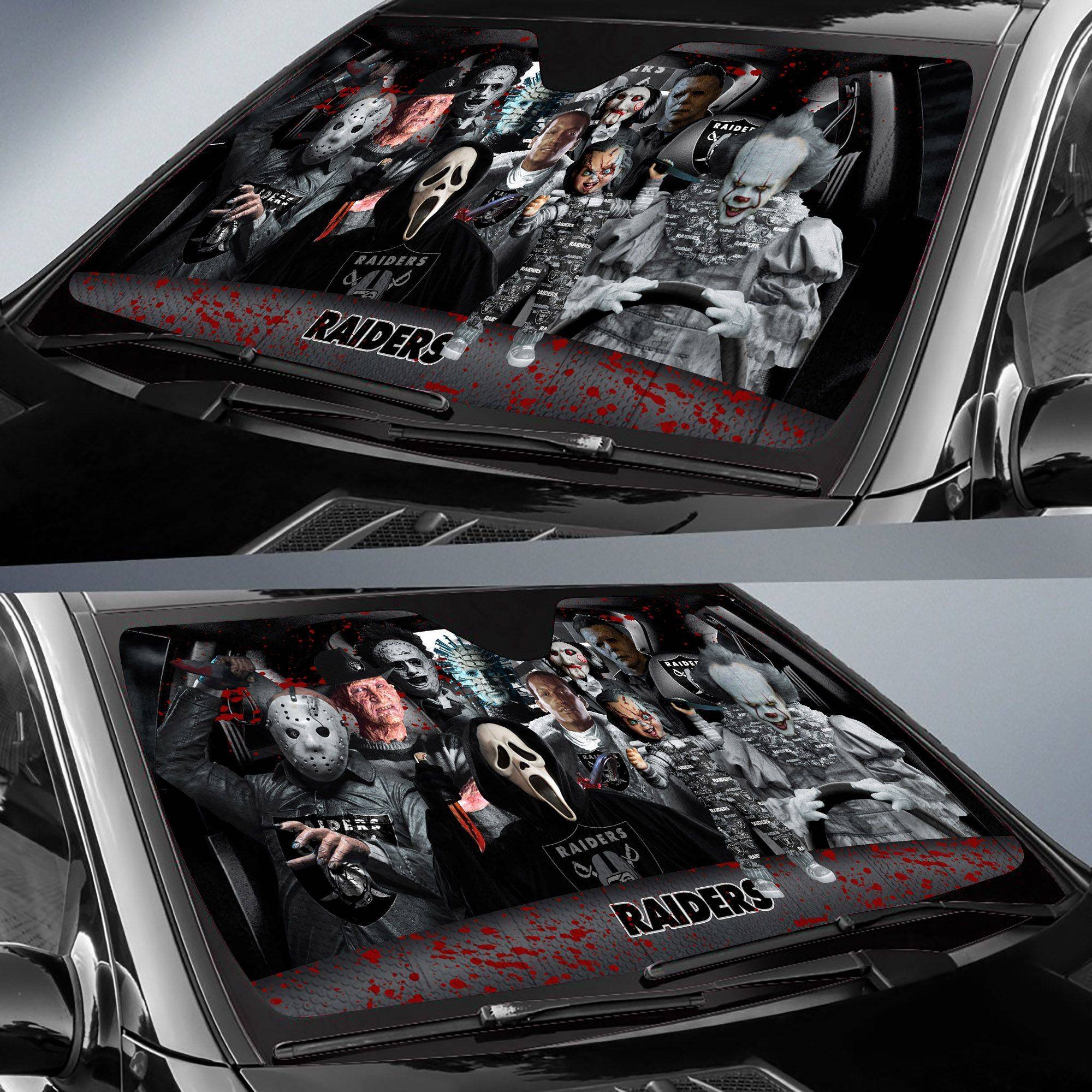 Oakland-Raiders-NFL-Halloween-Car-Sun-Shade-CSS0625-1