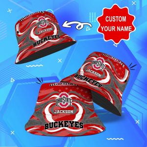 Ohio State Buckeyes NCAA Bucket Hat Personalized SBH123