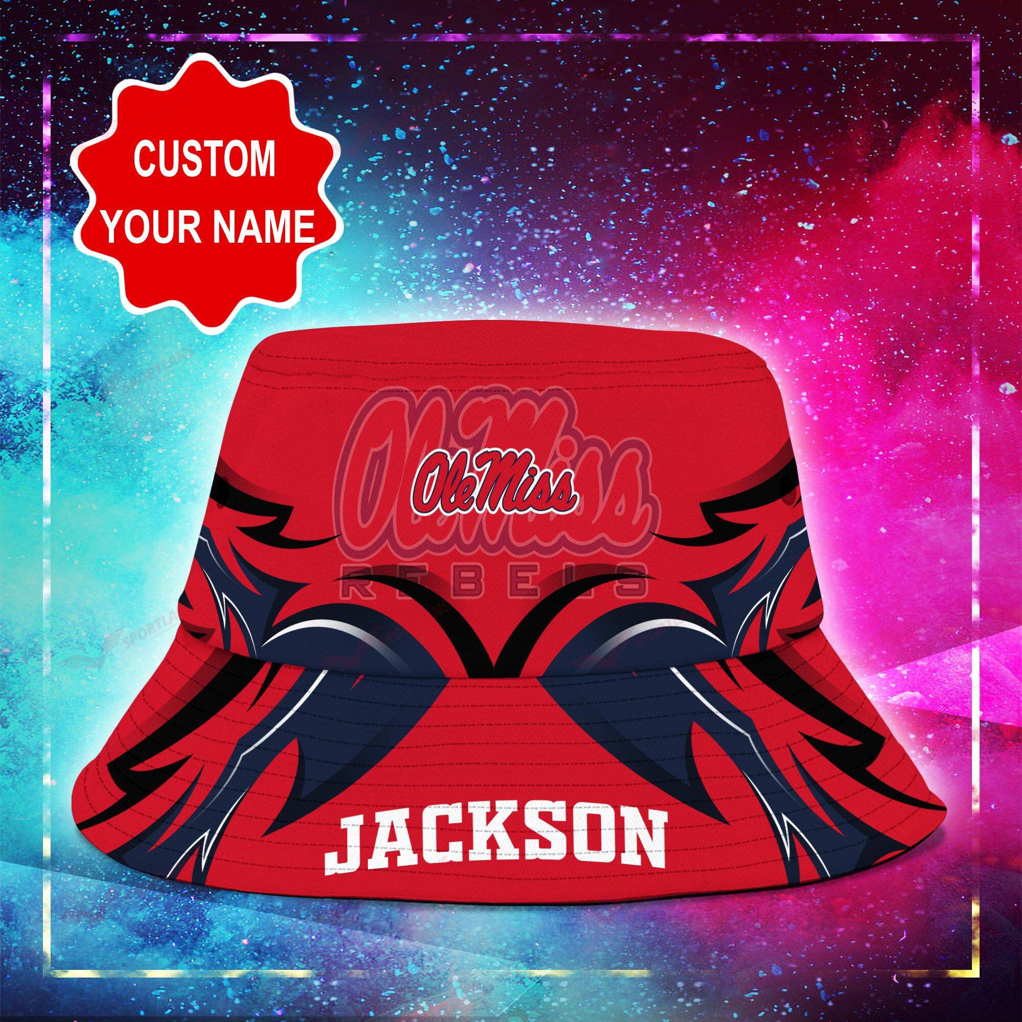 Ole-Miss-Rebels-NCAA-Bucket-Hat-Personalized-SBH321-1