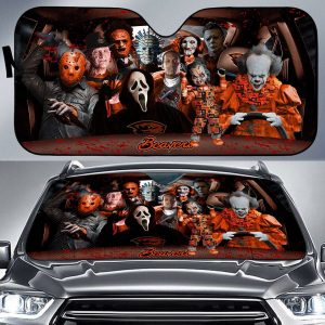 Oregon State Beavers NCAA Halloween Car Sun Shade CSS0649