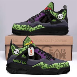 Perfect Cell Anime Jordan 4 Sneakers Custom Personalized Shoes JD531