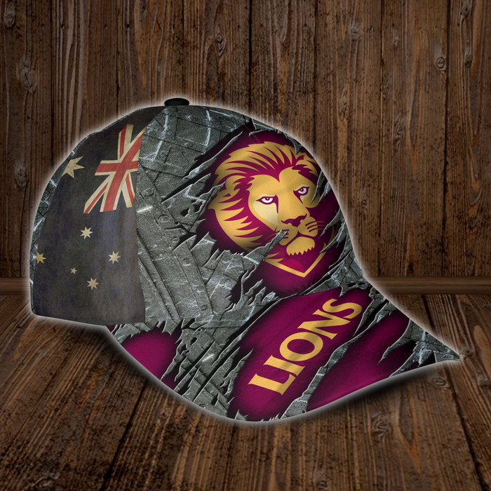 Personalized-Brisbane-Lions-AFL-3D-Classic-Baseball-Cap-CGI727-1