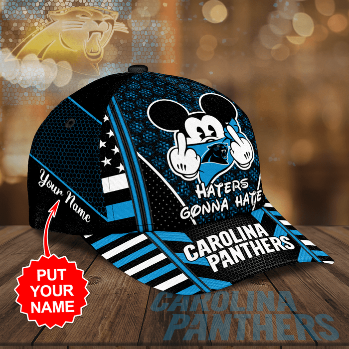 Personalized-Carolina-Panthers-Football-Team-Haters-Gonna-Hate-Mickey-3D-Baseball-Cap-Blue-CGI1993-1