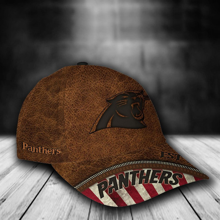 Personalized-Carolina-Panthers-USA-Flag-Zipper-3D-Classic-Baseball-Cap-Brown-CGI1968-2