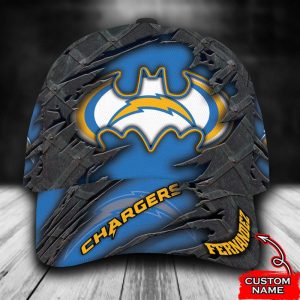 Personalized Los Angeles Chargers Batman Logo 3D Baseball Cap - Blue CGI1886