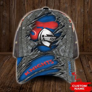 Personalized Newcastle Knights NRL 3D Baseball Cap - Blue CGI1729