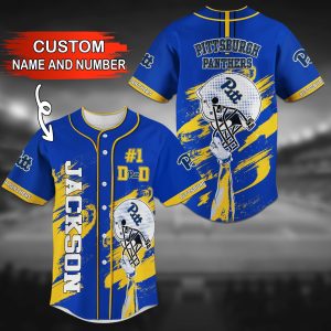 Pittsburgh Panthers NCAA Personalized Baseball Jersey BJ1097