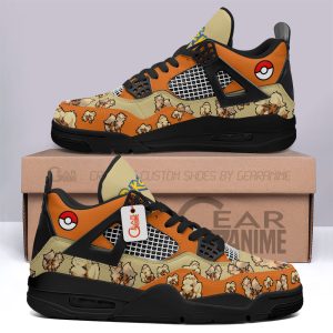 Pokemon Arcanine Jordan 4 Sneakers Custom Anime Shoes JD238