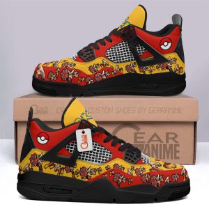 Pokemon Blaziken Jordan 4 Sneakers Custom Anime Shoes JD233