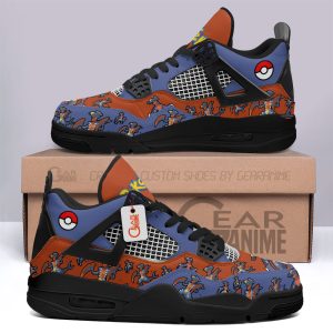 Pokemon Garchomp Jordan 4 Sneakers Custom Anime Shoes JD249