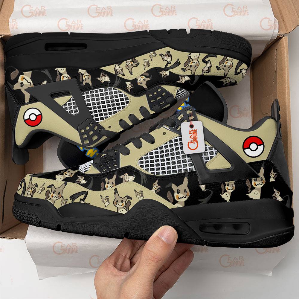 Pokemon-Mimikyu-Jordan-4-Sneakers-Custom-Anime-Shoes-JD252-1