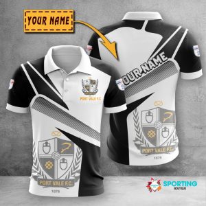 Port Vale Polo Shirt Golf Shirt 3D PLS399