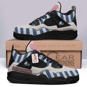 Puri Puri Prisoner Jordan 4 Sneakers OPM Anime Personalized Shoes JD180