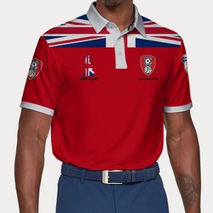Rotherham United Polo Shirt Golf Shirt 3D PLS1898