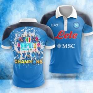 SSC Napoli Campioni d'Italia 2022/2023 Polo Shirt Golf Shirt 3D PLS1987