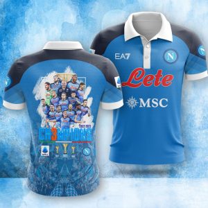 SSC Napoli Campioni d'Italia 2022/2023 Polo Shirt Golf Shirt 3D PLS1988