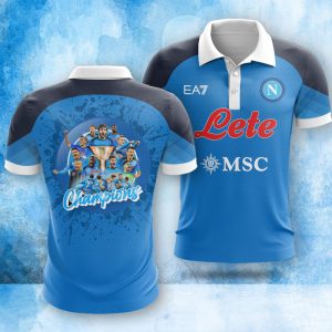 SSC Napoli Campioni d'Italia 2022/2023 Polo Shirt Golf Shirt 3D PLS1989