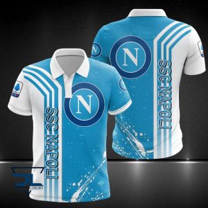 SSC Napoli Polo Shirt Golf Shirt 3D PLS2015