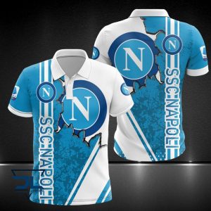 SSC Napoli Polo Shirt Golf Shirt 3D PLS2053