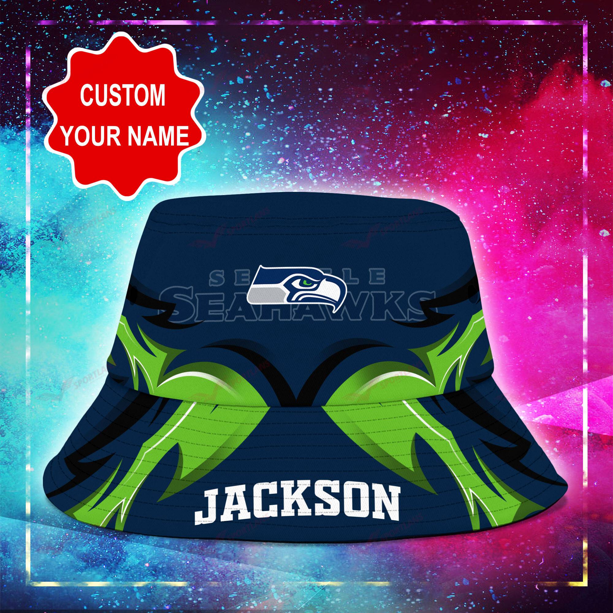 Seattle-Seahawks-NFL-Bucket-Hat-Personalized-SBH289-1