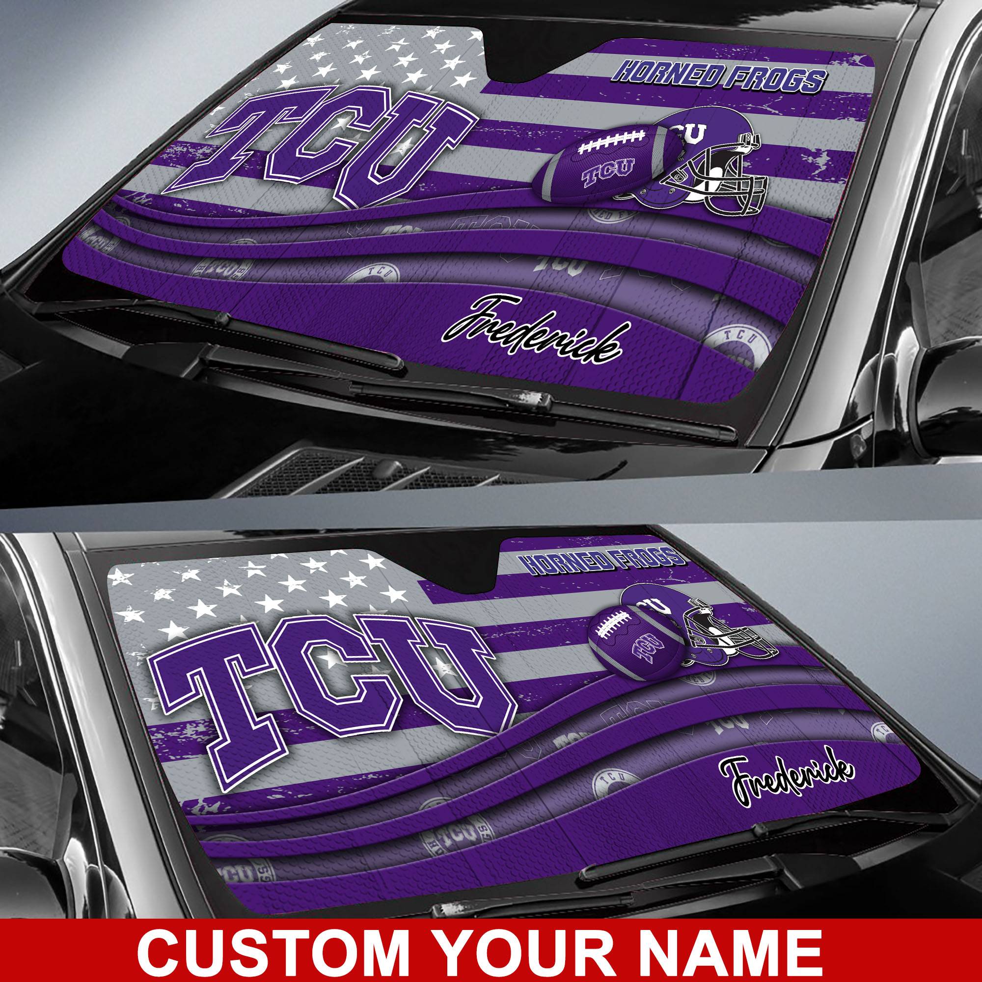 TCU-Horned-Frogs-NCAA-Car-Sun-Shade-CSS0641-1