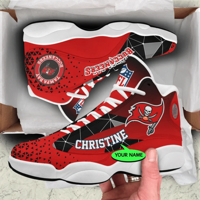 Tampa Bay Buccaneers NFL Jordan 13 Shoes Custom Name Sneakers JD130980