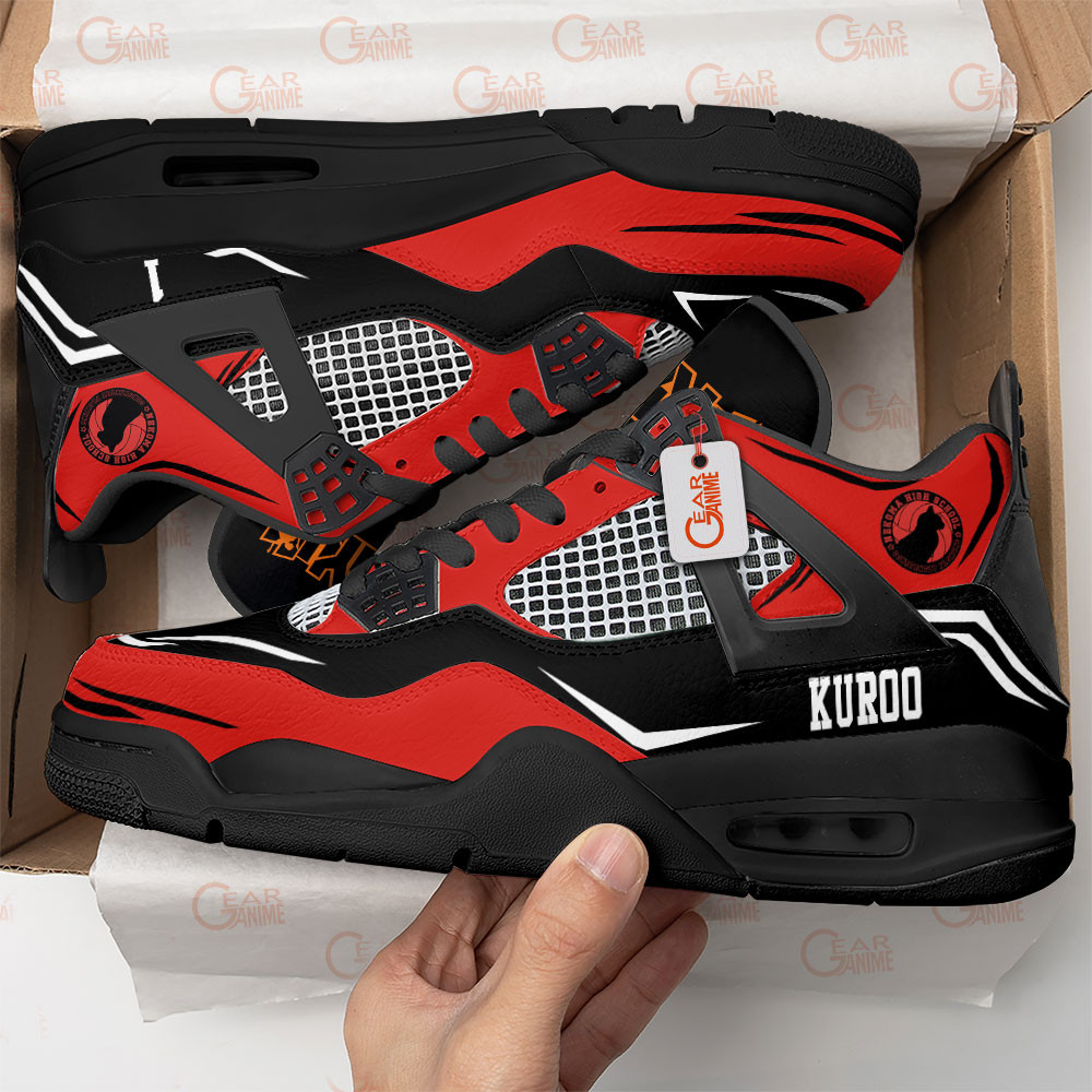 Tetsuro-Kuroo-Jordan-4-Sneakers-Anime-Personalized-Shoes-JD415-1
