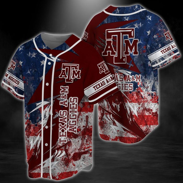 Texas A&M Aggies NCAA Baseball Jersey BJ1283