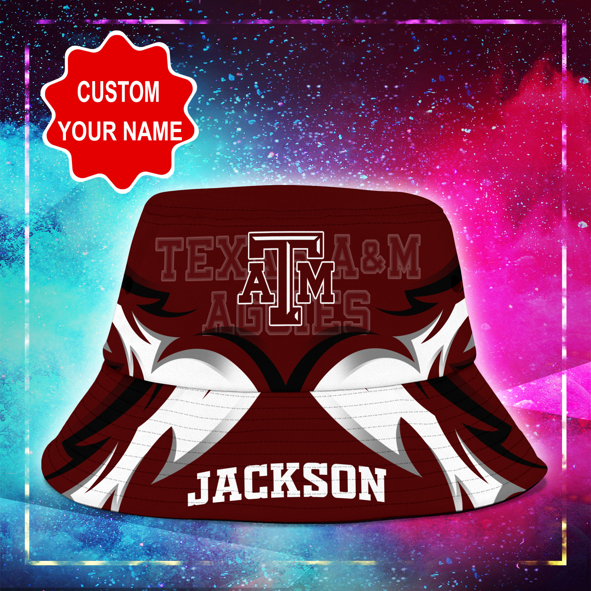 Texas-AM-Aggies-NCAA-Bucket-Hat-Personalized-SBH332-1