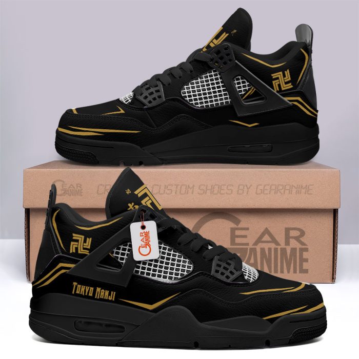 Tokyo Manji Gang Jordan 4 Sneakers Anime Personalized Shoes JD259