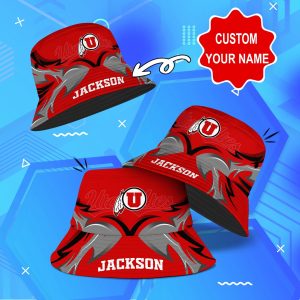 Utah Utes NCAA Bucket Hat Personalized SBH231