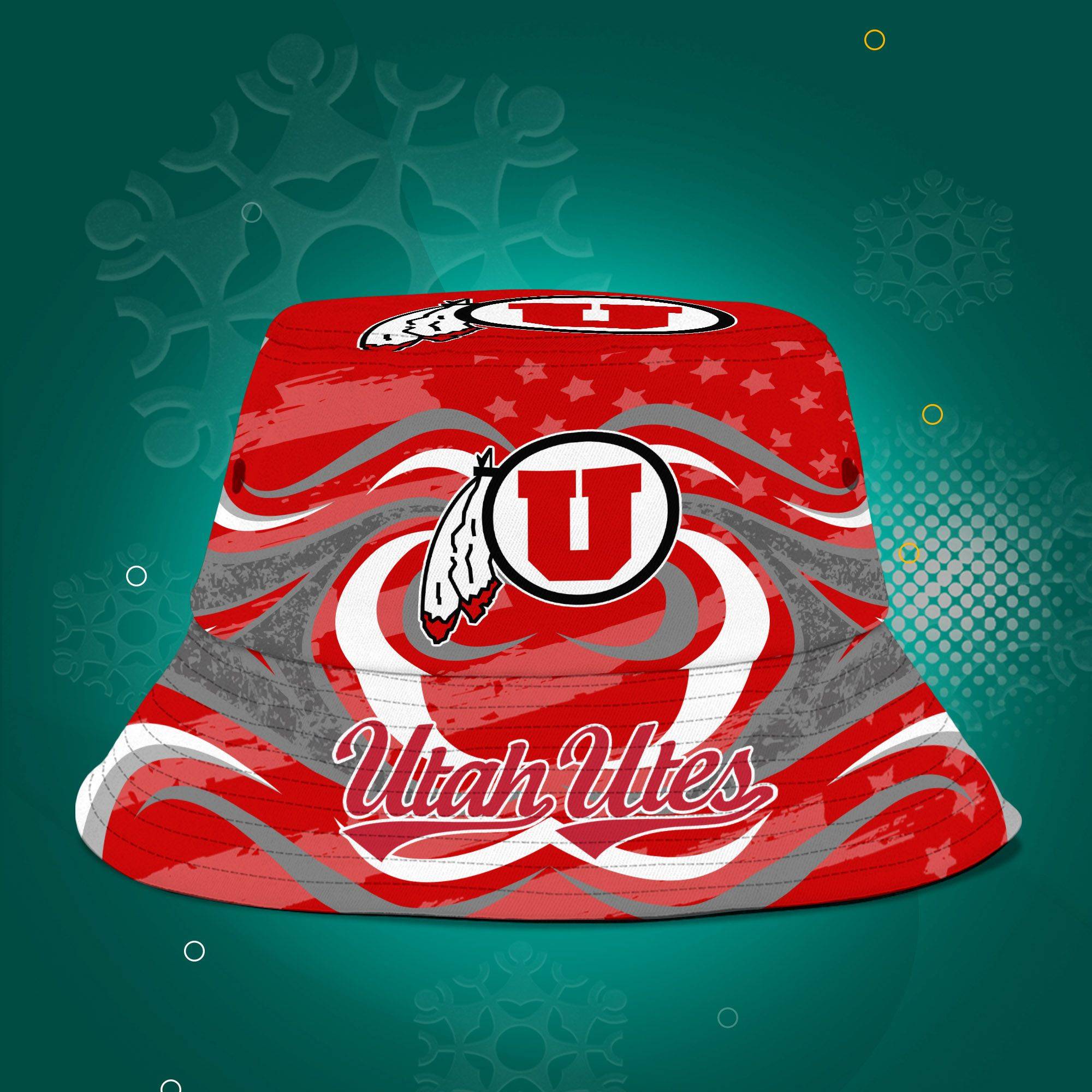 Utah-Utes-NCAA-Bucket-Hat-Personalized-SBH279-1