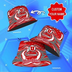Utah Utes NCAA Bucket Hat Personalized SBH279