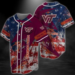 Virginia Tech Hokies NCAA Baseball Jersey BJ0962
