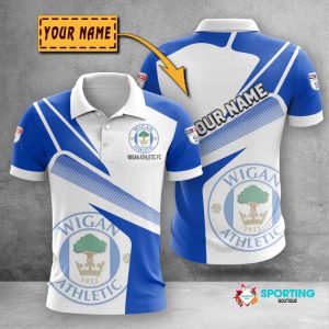 Wigan Athletic Polo Shirt Golf Shirt 3D PLS379