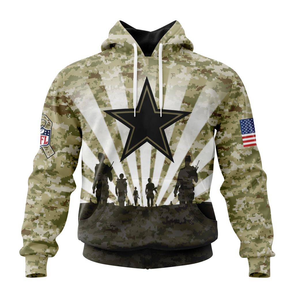 Custom NFL Dallas Cowboys Salute To Service – Honor Veterans And Their ...