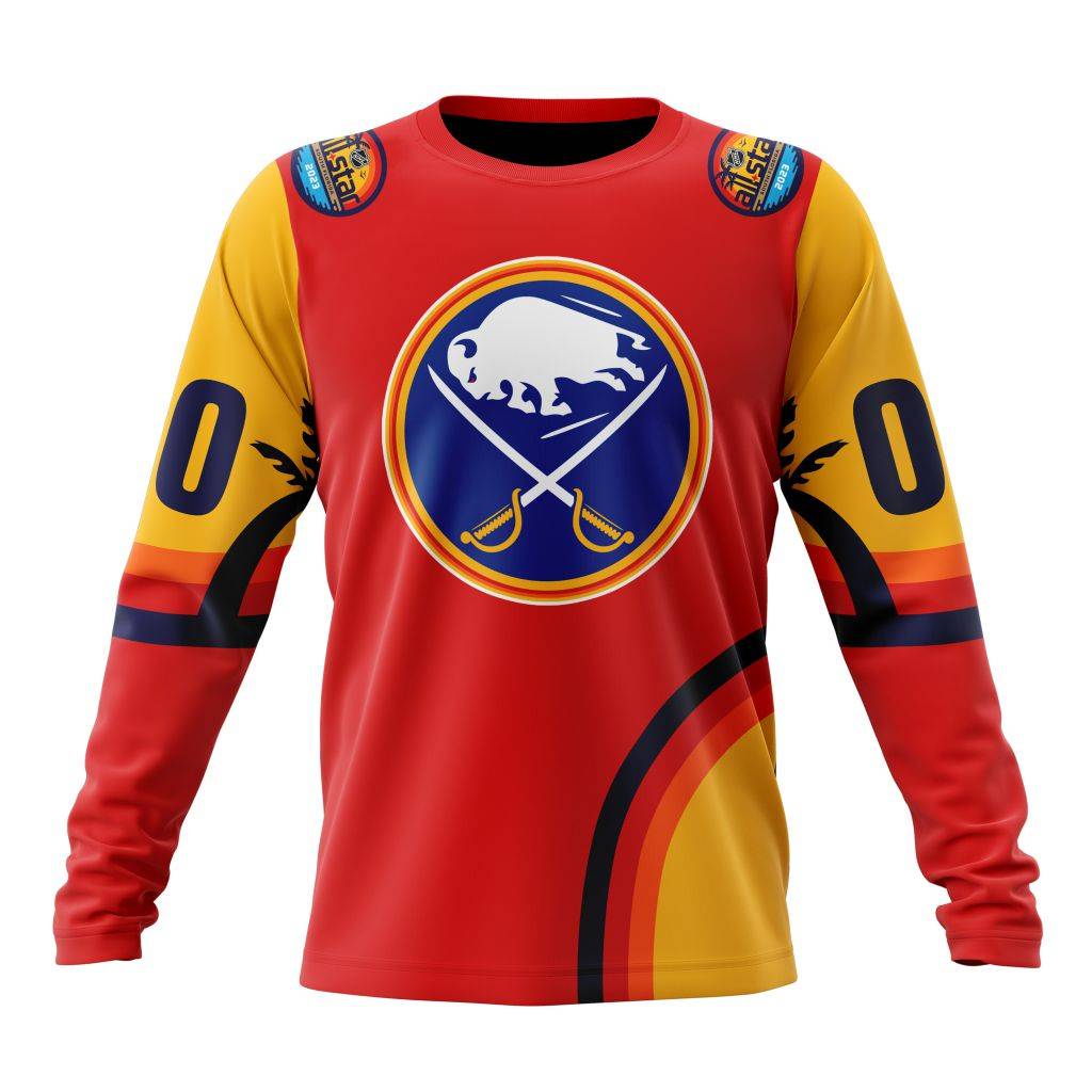 Custom-NHL-Buffalo-Sabres-Special-All-Star-Game-Florida-Sunset-Unisex-Sweatshirt-SWS1015 Custom NHL Buffalo Sabres Special All-Star Game Florida Sunset Unisex Sweatshirt SWS1015