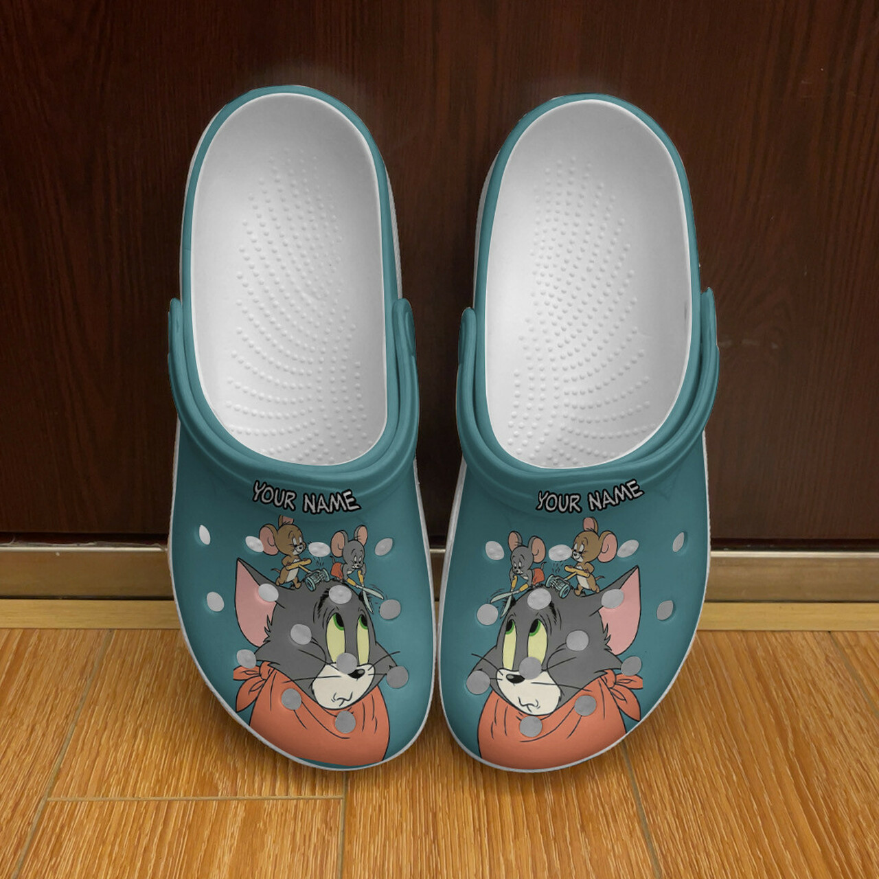 Custom Name Funny Tom And Jerry Crocs Crocband Clog Comfortable Water ...