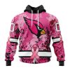 Customized NFL Arizona Cardinals I Pink I Can! In October We Wear Pink Breast Cancer Unisex Hoodie TH0898