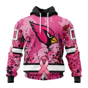 Customized NFL Arizona Cardinals I Pink I Can! In October We Wear Pink Breast Cancer Unisex Hoodie TH0898
