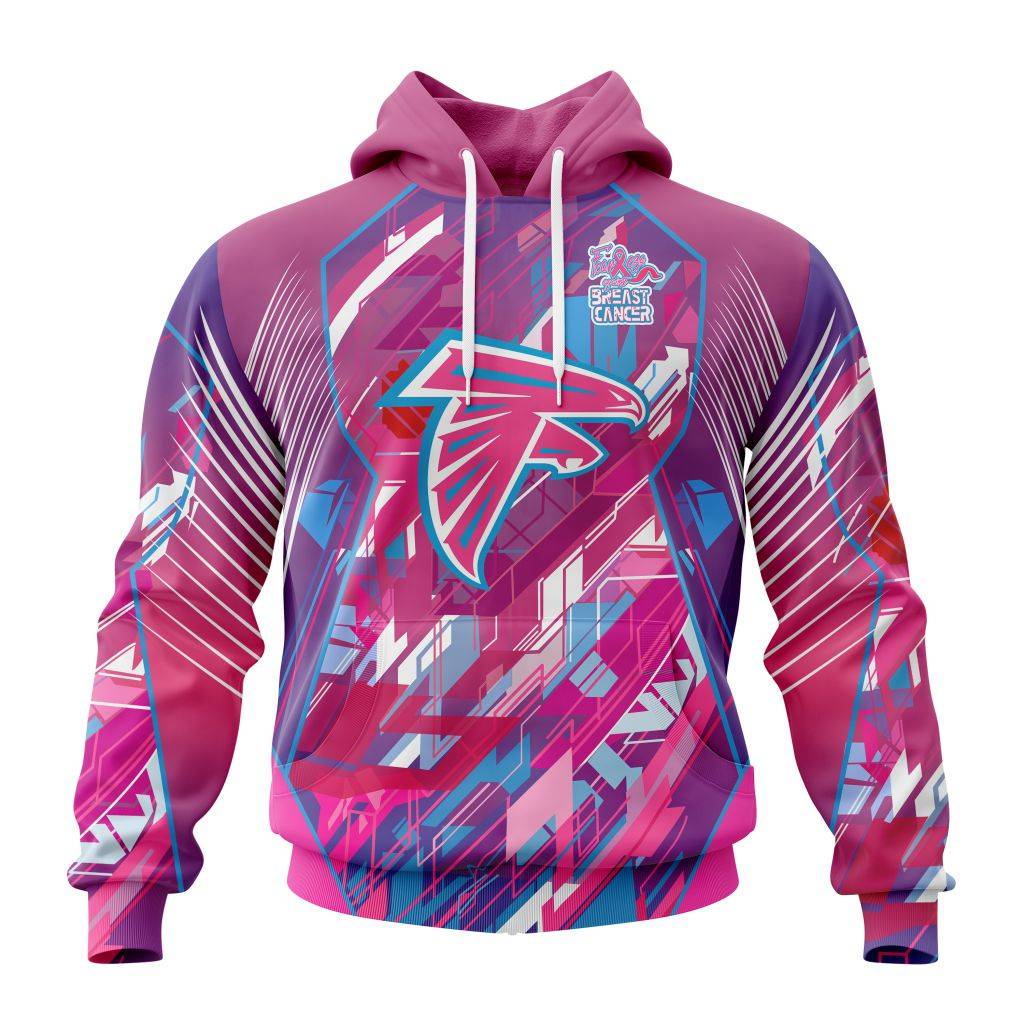 Customized-NFL-Atlanta-Falcons-I-Pink-I-Can-Fearless-Again-Breast-Cancer-Unisex-Hoodie-TH0903 Customized NFL Atlanta Falcons I Pink I Can Fearless Again Breast Cancer Unisex Hoodie TH0903