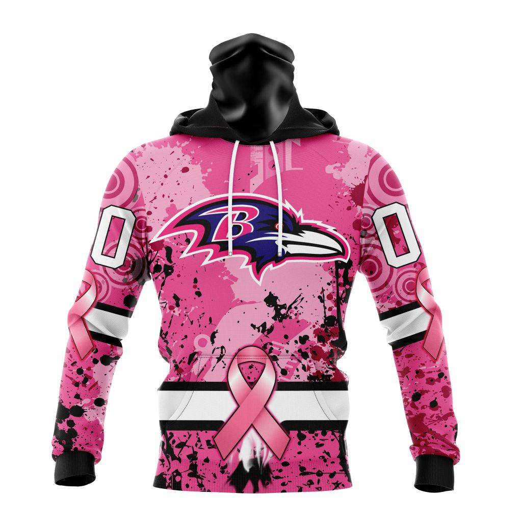 Customized-NFL-Baltimore-Ravens-I-Pink-I-Can-In-October-We-Wear-Pink-Breast-Cancer-Unisex-Hoodie-TH0910-2