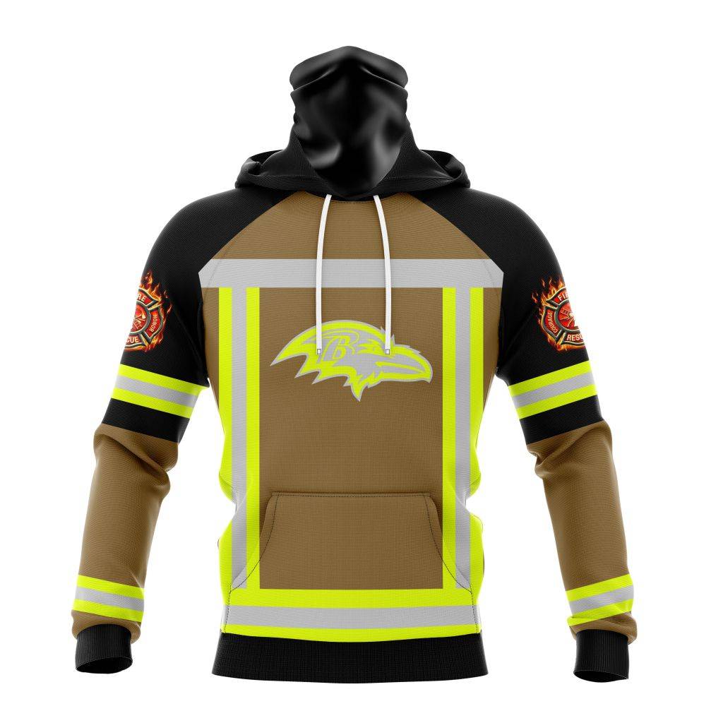 Customized-NFL-Baltimore-Ravens-Special-Firefighter-Uniform-Design-Unisex-Hoodie-TH0912-2